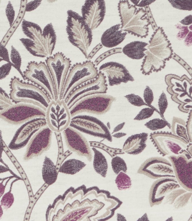 Clara FR Fabric / Plum - Just Fabrics
