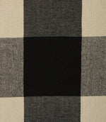 Aldsworth Chunky Check Fabric / Noir - Just Fabrics