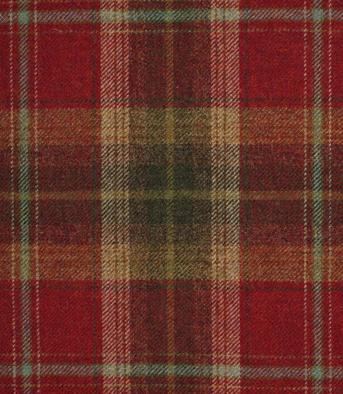 Balmoral Fabric / Claret - Just Fabrics