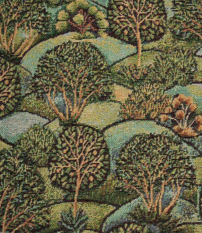 Westonbirt Tapestry Fabric / Green - Just Fabrics