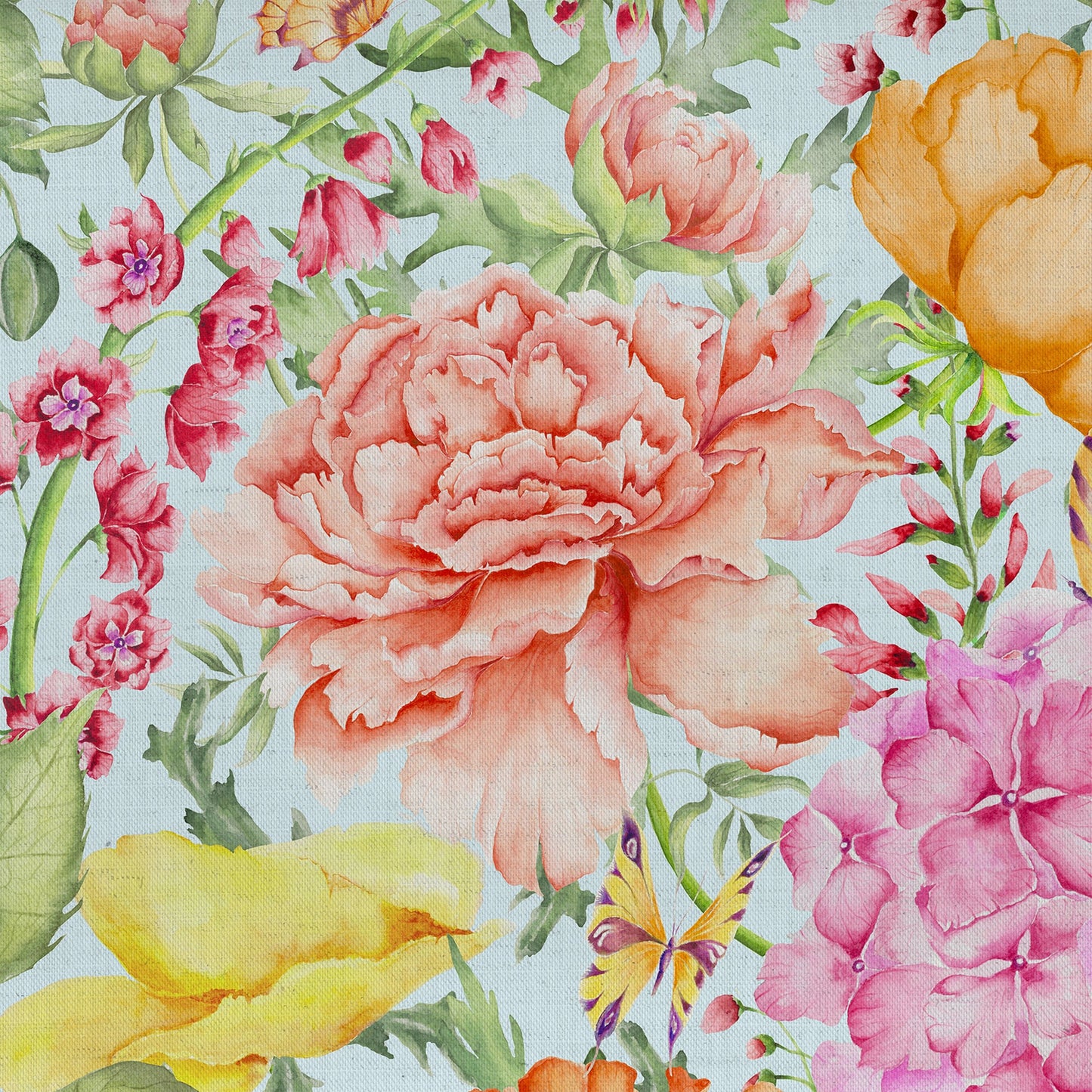 Idalia Fabric / Duck Egg - Just Fabrics