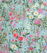 Prado De Flores Lomond Fabric / Primrose / Sky - Just Fabrics