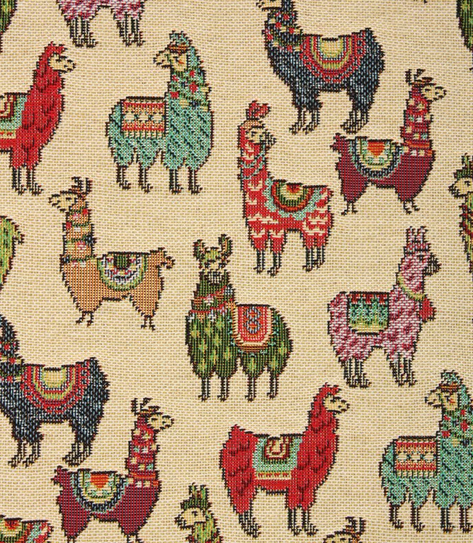 Alpaca Mini Tapestry Fabric / Multi - Just Fabrics