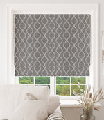 Orchard Trail Fabric / Steel - Just Fabrics