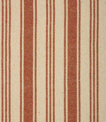 Aldsworth Stripe Fabric / Terracotta - Just Fabrics