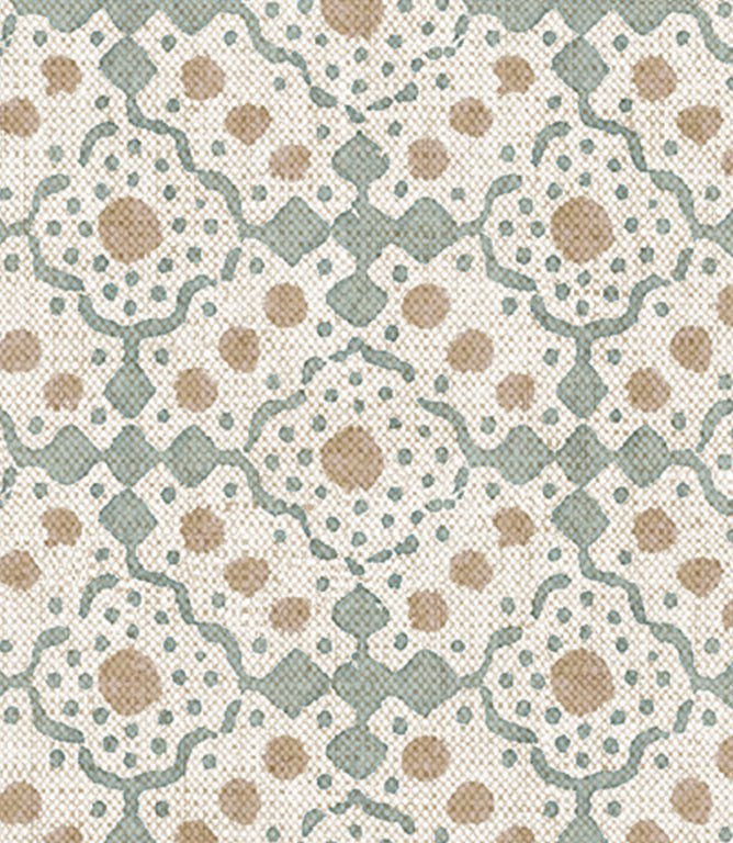 Bramble Croft Fabric / Duck Egg - Just Fabrics