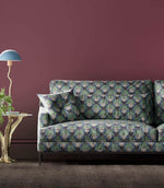 Tulip & Bird Fabric / Opal & Sea Foam - Just Fabrics