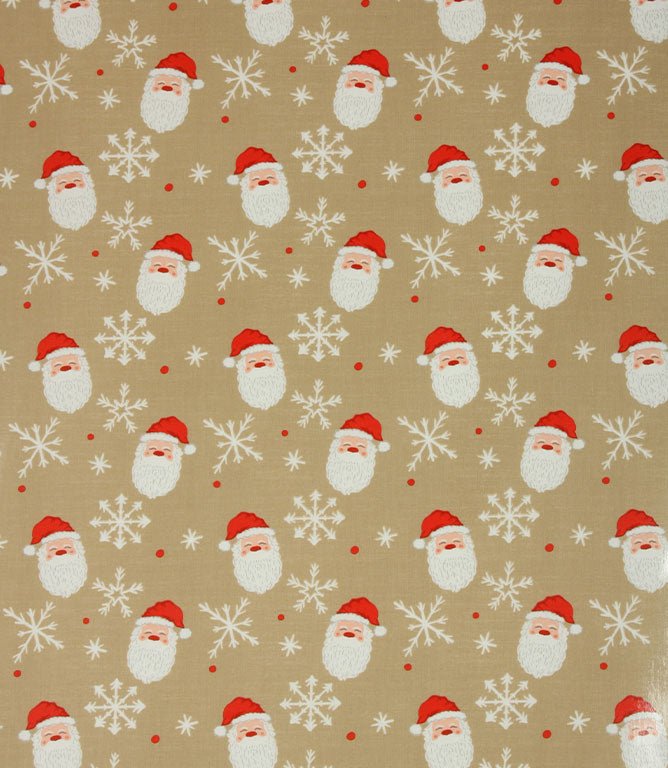 Father Christmas PVC Fabric / Multi - Just Fabrics