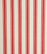 JF Ticking Fabric / Red - Just Fabrics