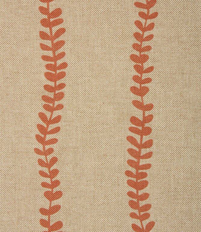 Harriet Trail Fabric / Coral - Just Fabrics