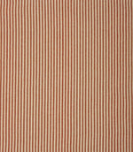 Aldsworth Ticking Fabric / Terracotta - Just Fabrics
