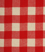 Aldsworth Check Fabric / Red - Just Fabrics