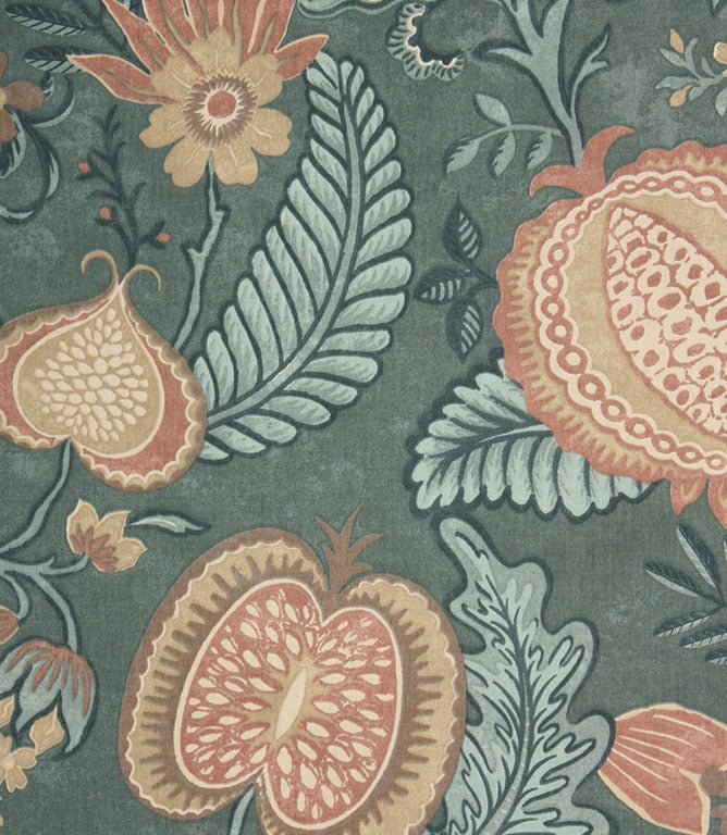Winter Fruits Fabric / Adriatic - Just Fabrics