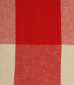 Aldsworth Chunky Check Fabric / Red - Just Fabrics