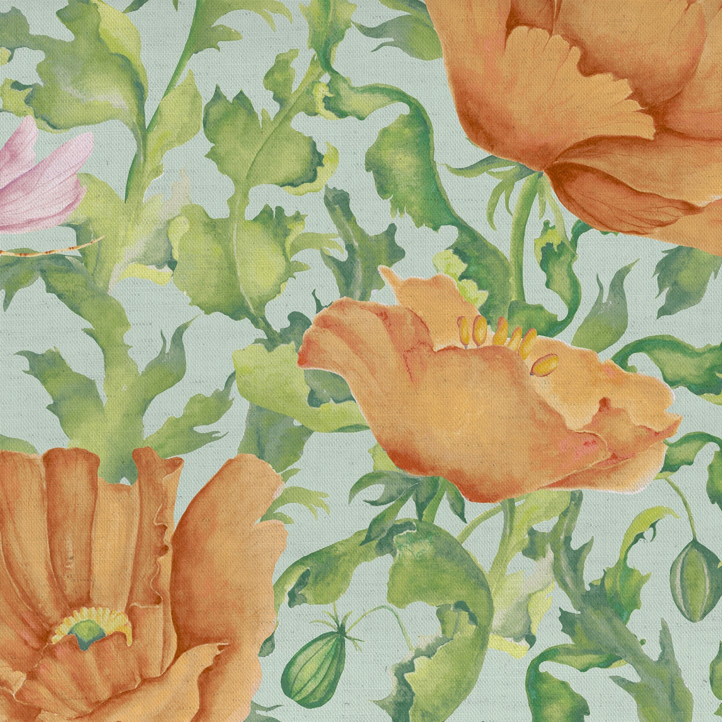 Valeria Fabric / Tangerine - Just Fabrics