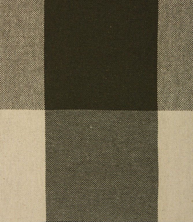 Aldsworth Chunky Check Fabric / Khaki - Just Fabrics
