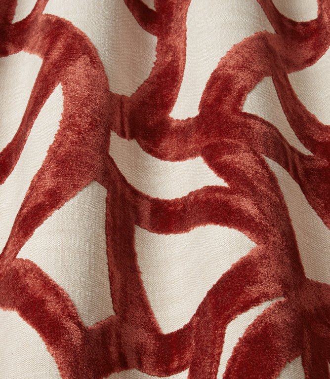 Orbit Fabric / Claret - Just Fabrics