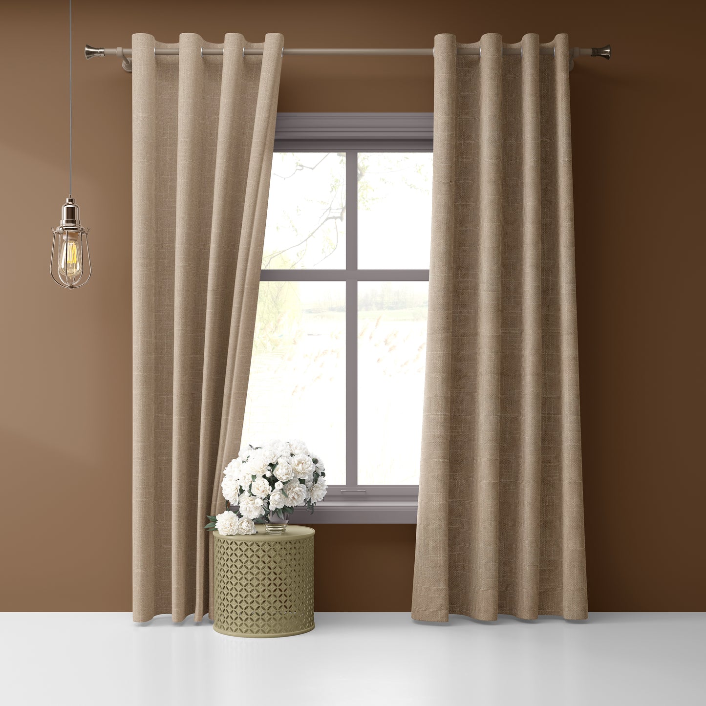 Henrietta Fabric / Angora - Just Fabrics