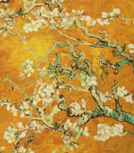 Almond Blossom Fabric / Gold - Just Fabrics