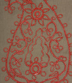 Kashmir Fabric / Grey / Rose - Just Fabrics