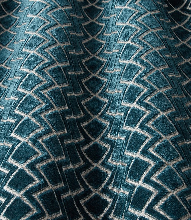 Halo Fabric / Teal - Just Fabrics