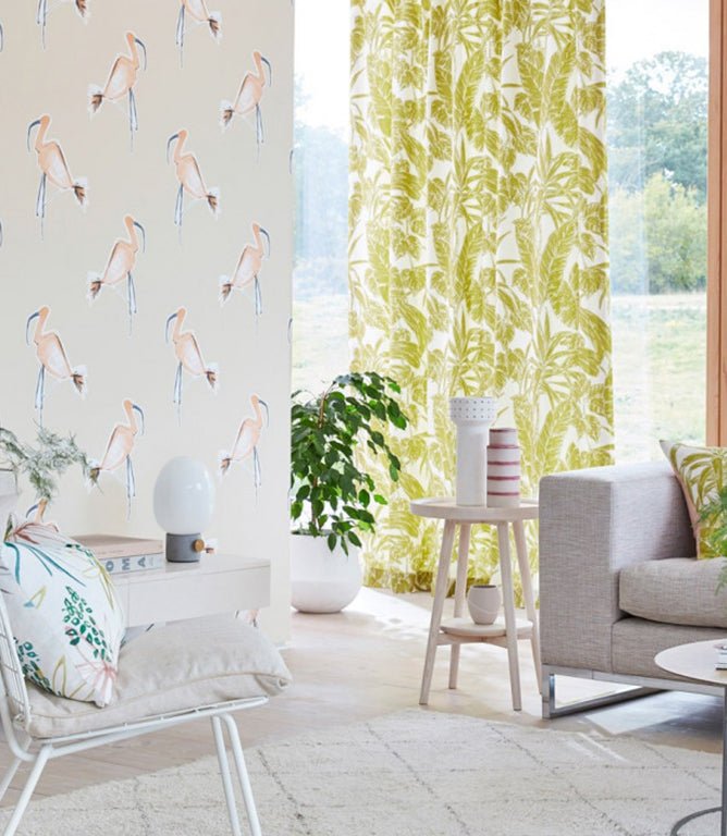 Parlour Palm Fabric / Palm Gecko - Just Fabrics