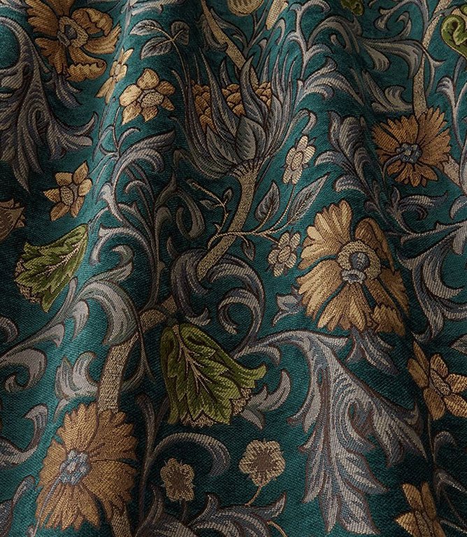 Chalfont Fabric / Verdigris - Just Fabrics