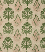 Nora Fabric / Soft Pink / Sap Green - Just Fabrics