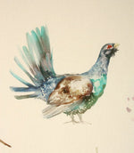 Game Birds Fabric / Cream - Just Fabrics