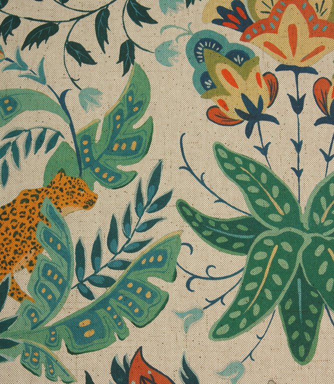 Wild Eden Fabric / Azure - Just Fabrics