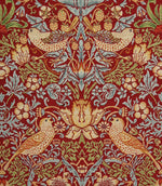 Strawberry Thief Tapestry Fabric / Wine - Just Fabrics
