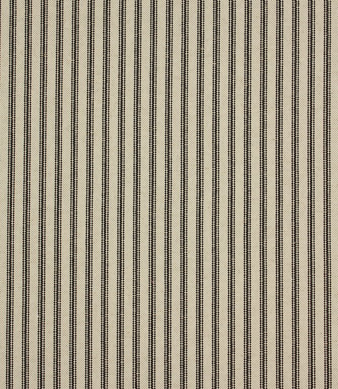 JF Linen Ticking Fabric / Black - Just Fabrics