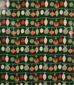 Christmas Decorations PVC Fabric / Green - Just Fabrics