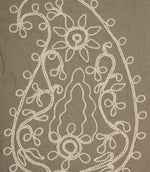 Kashmir Fabric / Linen / Ivory - Just Fabrics