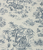 Indian Toile Fabric / Blue - Just Fabrics