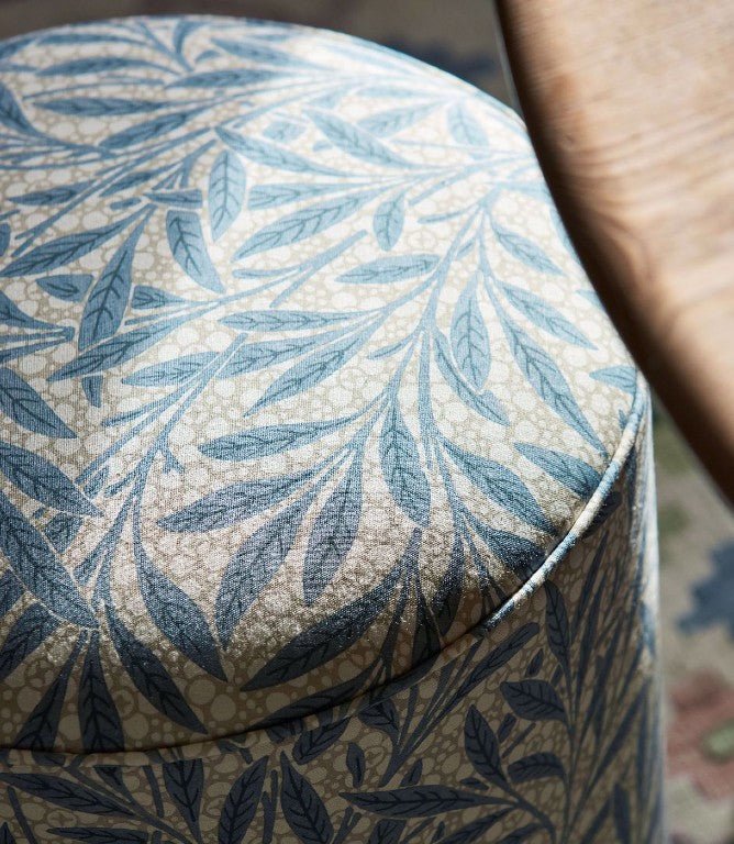 Emery's Willow Fabric / Woad Blue - Just Fabrics