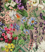 Flower Garden Velvet Fabric / Multi - Just Fabrics