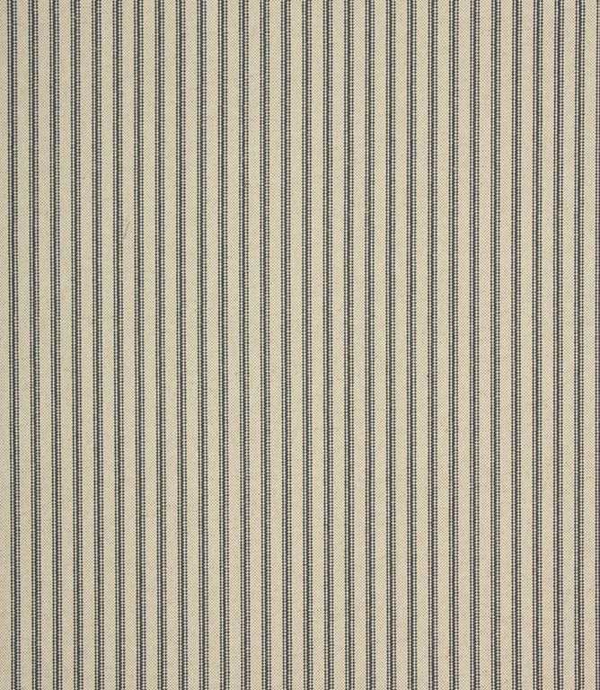 JF Linen Ticking Fabric / Blue - Just Fabrics