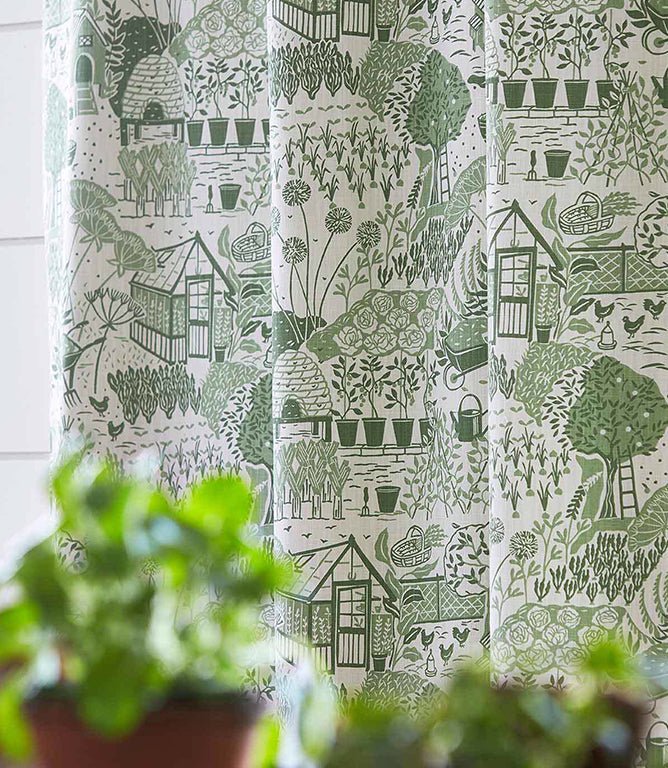 The Allotment Fabric / Fennel - Just Fabrics