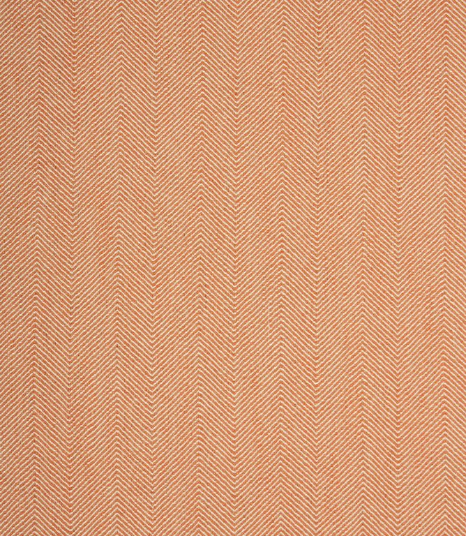 Charlbury Herringbone Fabric / Terracotta - Just Fabrics