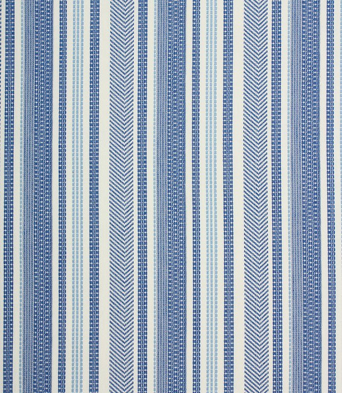 Iona Stripe Outdoor Fabric / Marine - Just Fabrics