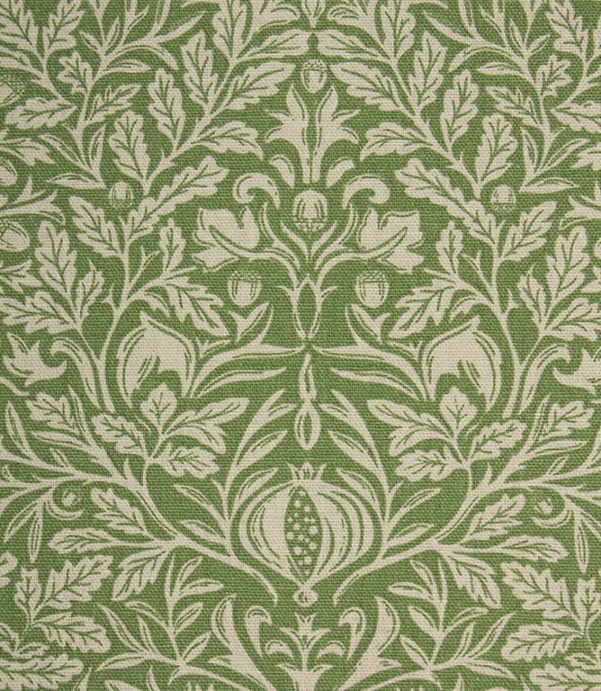 Acorn Fabric / Green - Just Fabrics