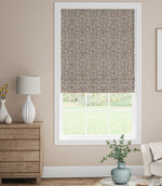 Hazel Damask Fabric / Taupe - Just Fabrics