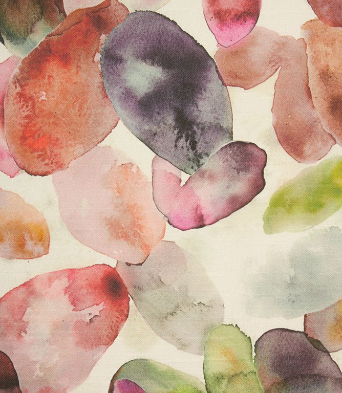 Correa Fabric / Boysenberry Cream - Just Fabrics