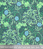 Seaweed Outdoor Fabric / Cobalt - Just Fabrics