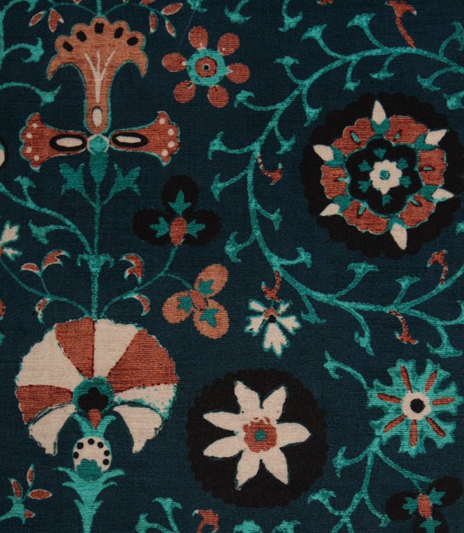 Serai Velvet Fabric / Navy - Just Fabrics