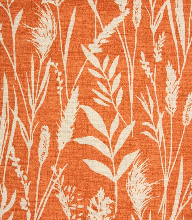 Wild Grasses Fabric / Clementine - Just Fabrics