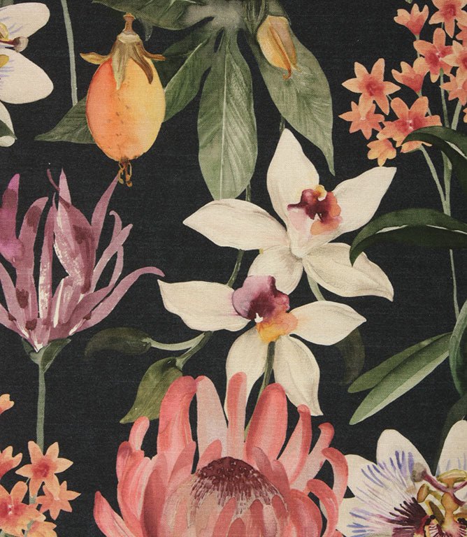 Leyburn Fabric / Navy - Just Fabrics