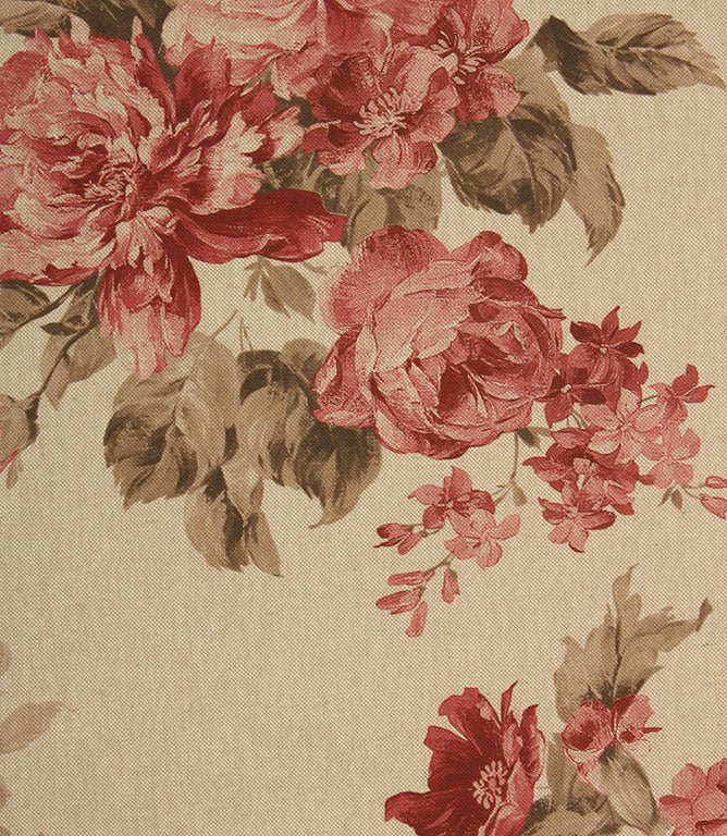 Alderley Fabric / Red - Just Fabrics