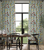 Fruit Fabric / Green Indigo / Madder - Just Fabrics